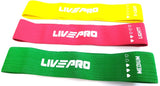 LIVEPRO Hip Band, Fitnessbänder, Loops - 5 verschiedene Stärken