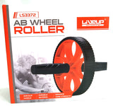 LIVEUP Premium Bauchroller / Core Workout Roller - orange/grau