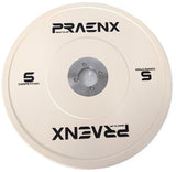 PRAENX Competition Bumper Plate, Gummi, Farbig, Stückverkauf