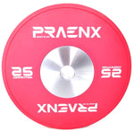 PRAENX Competition Bumper Plate, Gummi, Farbig, Stückverkauf