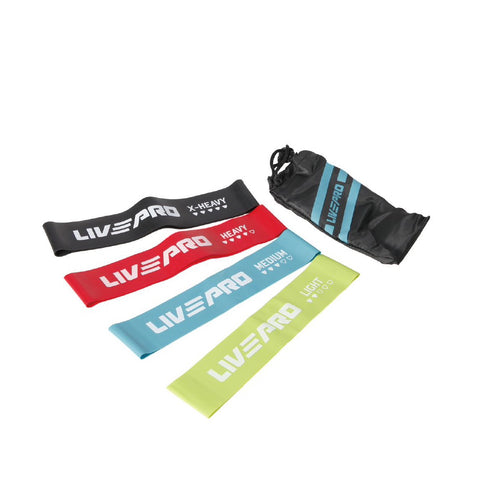 LIVEPRO Miniband Fitnessbänder Set
